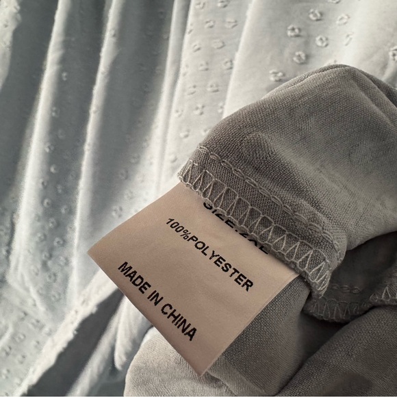 Trendy Chic Powder Blue Flowy Casual Short Sleeve Summer Top 2XL - Picture 10 of 14